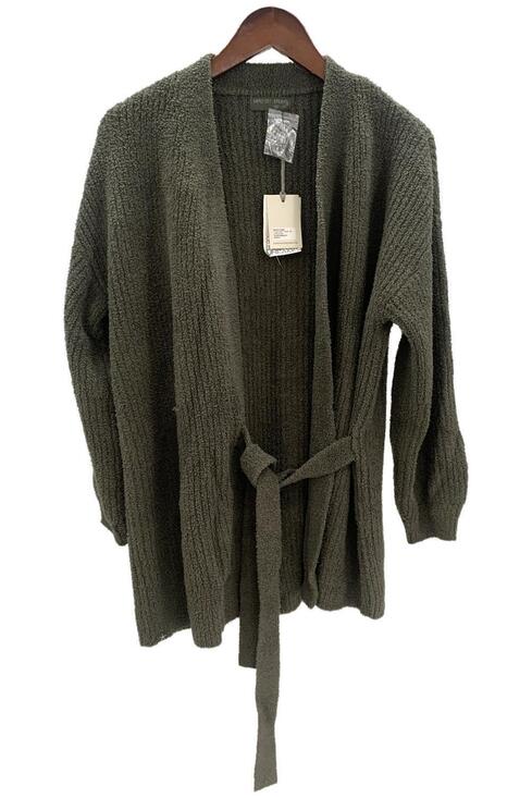 Barefoot Dreams Tops - Barefoot Dreams Women's CozyChic Side-Tie Cardigan Olive Branch - Regular
